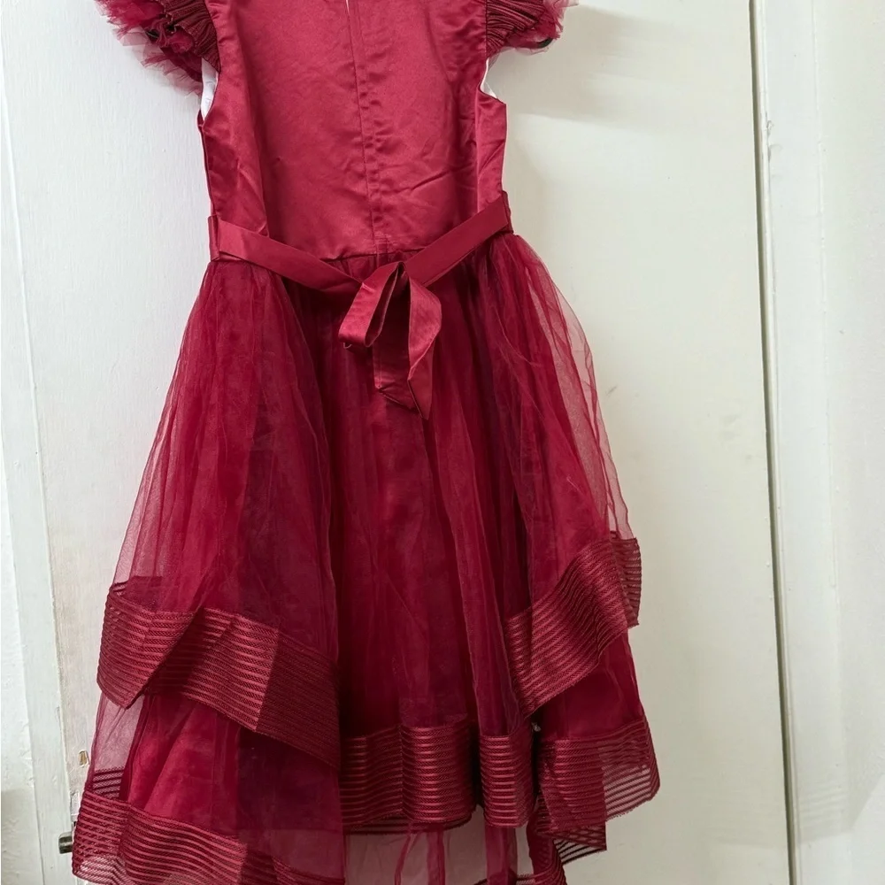 Elegant Kids Formal Dress in Rich Burgundy